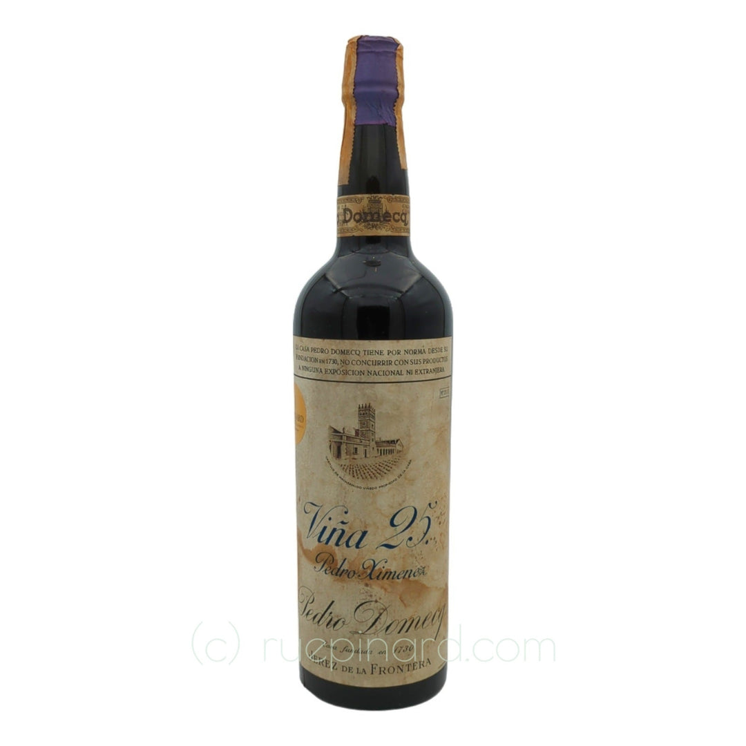 Pedro Domecq, Vino de La Raza & Viña 25 Pedro Ximenez (1950-1960s) - Jerez - 2 Bottles (0.75L) - Rue Pinard