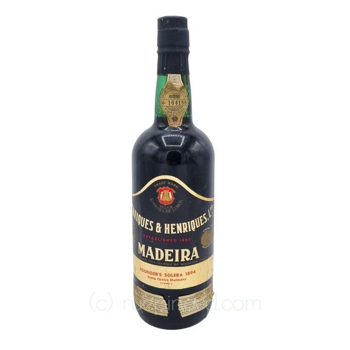 1894 Henriques & Henriques Madeira Malvasia Founders Solera - Rue Pinard