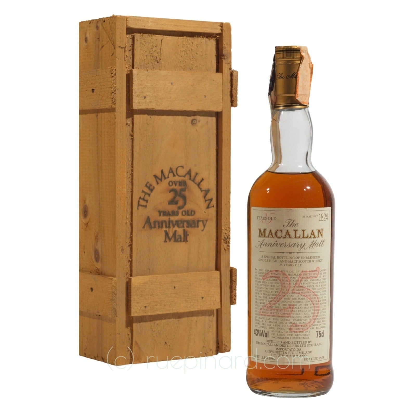 Buy The Macallan Anniversary Malt - 25 Year Old - 1964 – Rue
